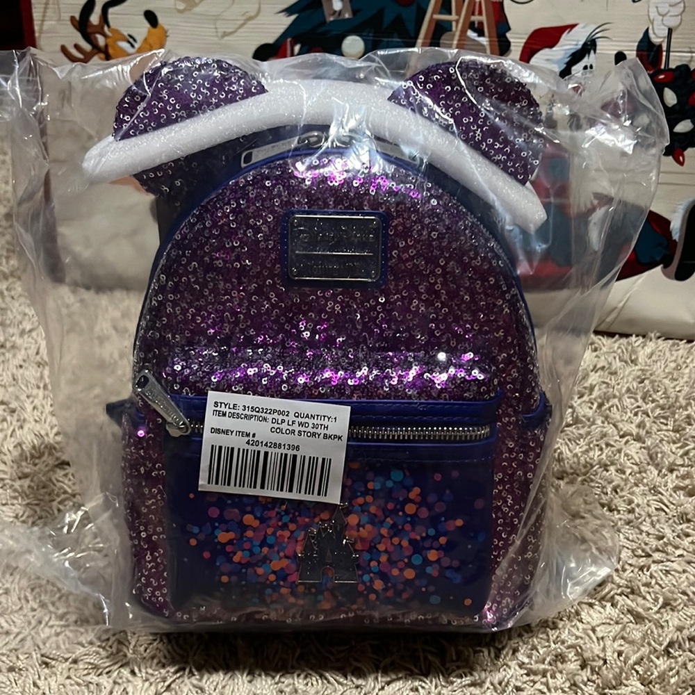 New Loungefly 30th Anniversary Disneyland Paris Loungefly Backpack- NWT